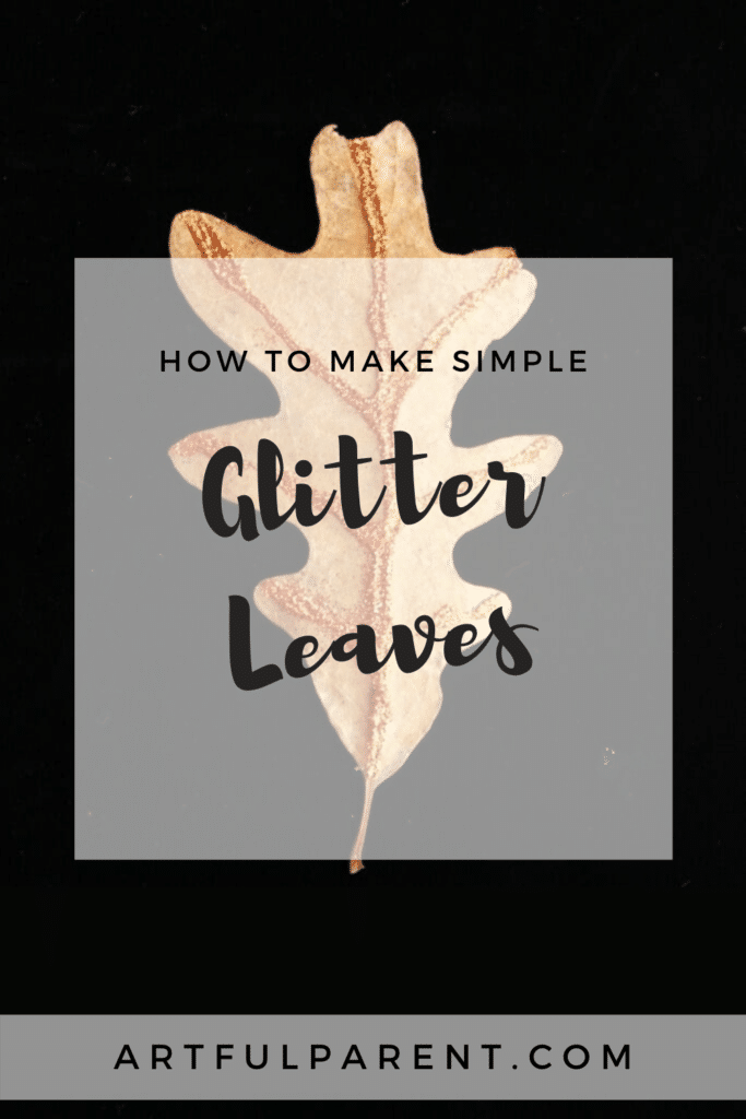 how to make glitter leaves pinterest