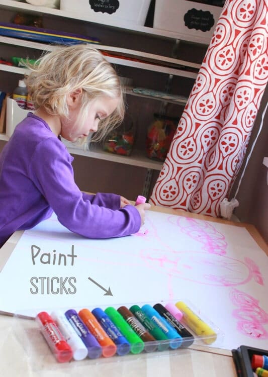 New Tempera Paint Sticks for Kids