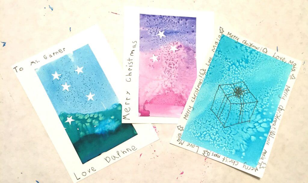 Starry Night Art Cards - With writing