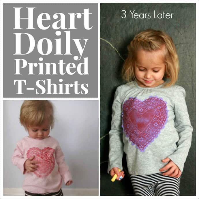 Heart Doily Printed T-Shirts Redux :: 3 Years Later!