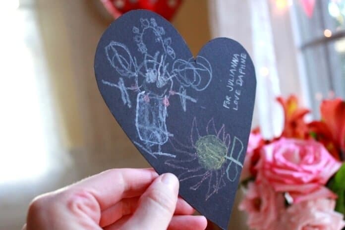 Creative Valentines Made Using Metallic Art Supplies
