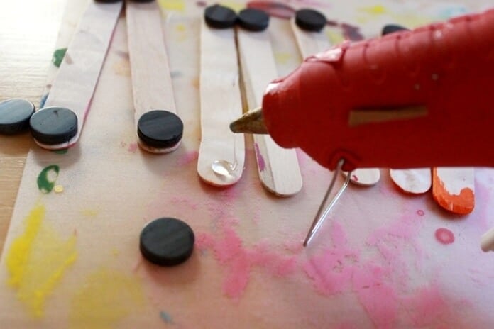 DIY Painted Magnet Sticks for Kids