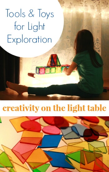 Tools and Toys for Light Exploration -- And for  Inspiring Creativity on the Light Table