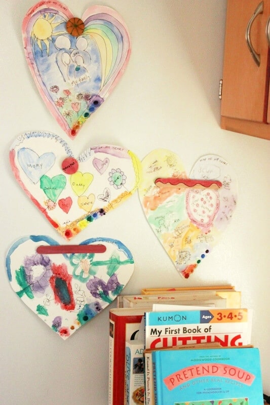 Valentine's Day Art heart maps