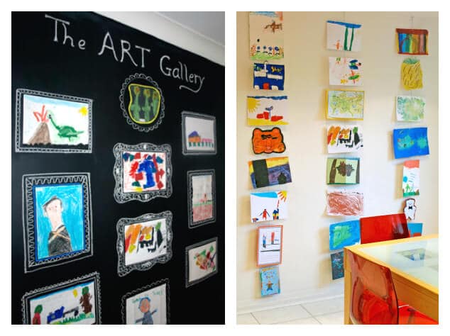 21 Ways to Display  Kids Artwork  Honor Creativity 