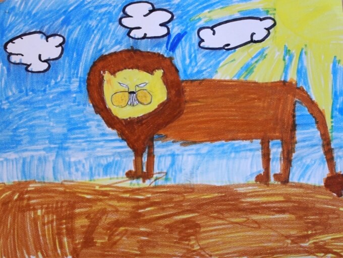 Drawing Lessons for Kids Monart Method - Maias Lion