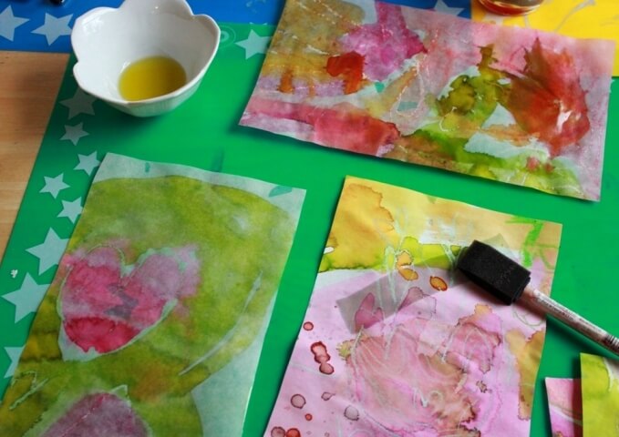 Spring Art Project for Kids - DiY Stained Glass Window
