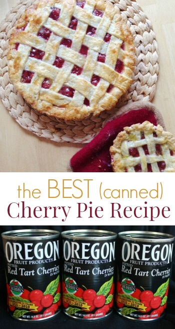 cherry crumb pie with canned pie filling