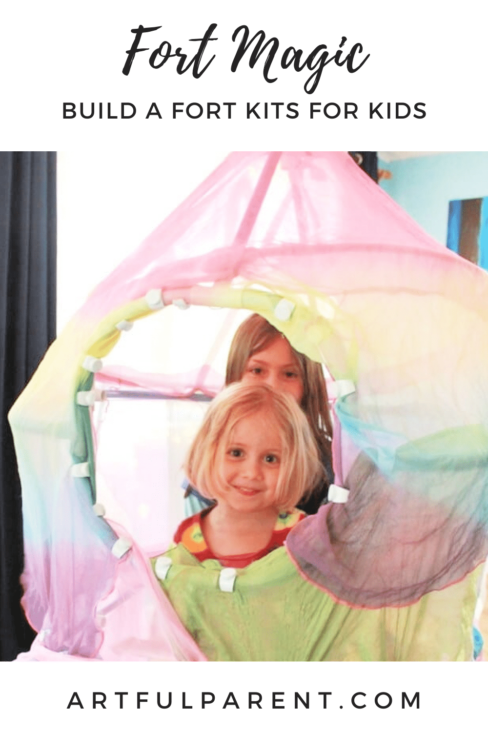 Blanket Fort for Kids, Fits Fort Building Kit, Kids Fort, Pink