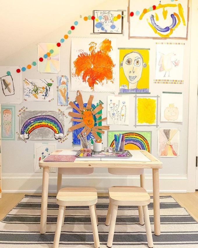 Creative Ways to Store and Display Kids' Artwork