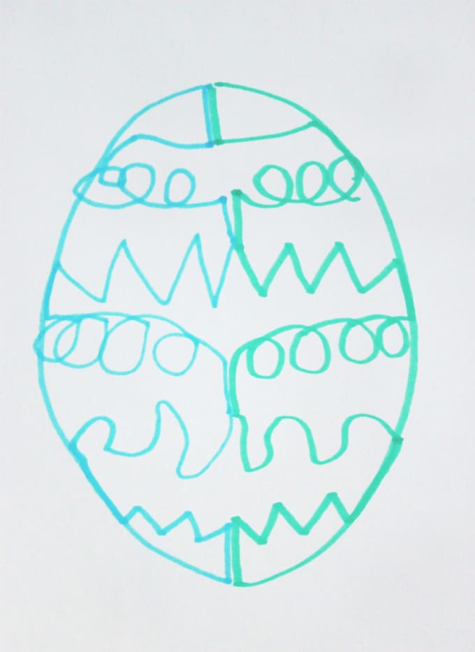 double doodle egg easter art activities