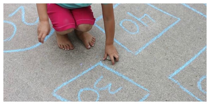DIY Outdoor Games with Rocks - Rock Toss
