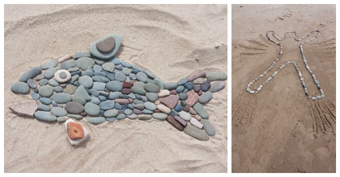 Kids Art with Rocks - Land Art for Kids