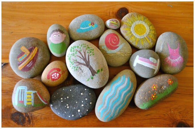 Story Stones Ideas - Painted Story Stones