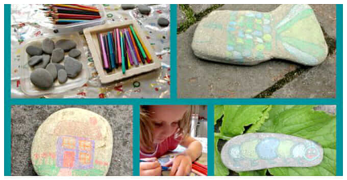 Art with Rocks: 18 Ways to Use Rocks in Kids Art – Story Stones