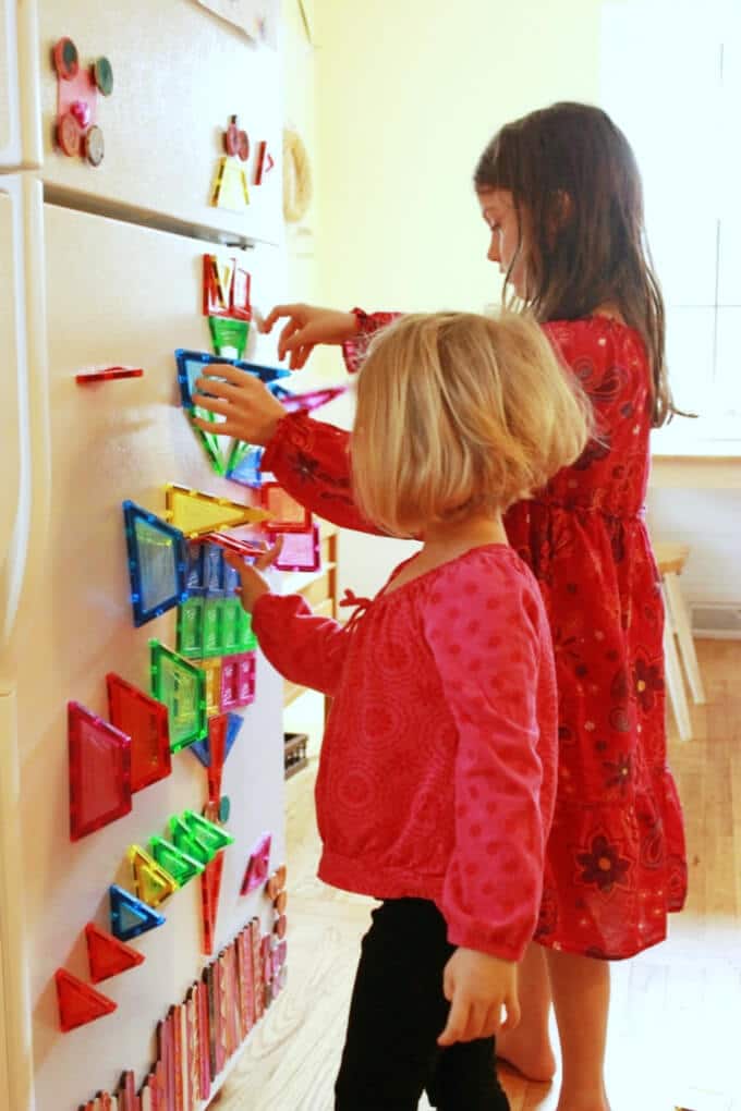 Magnetic Tiles for Kids - Use Them on the Fridge