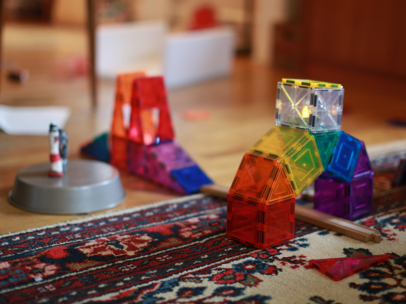 building with magnatiles