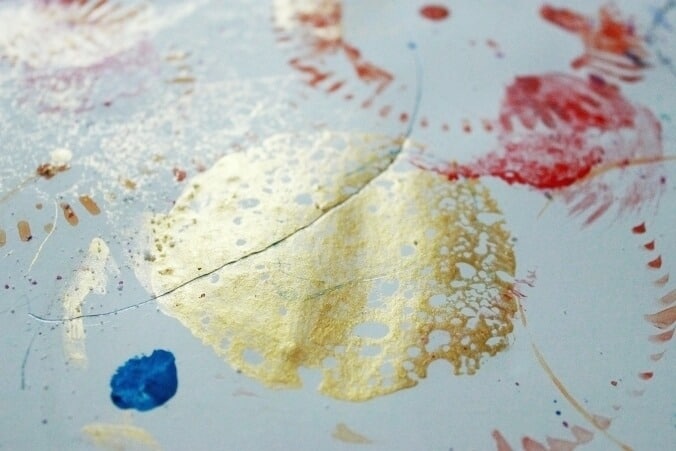 Circle Art For Kids – Detail Gold Paint