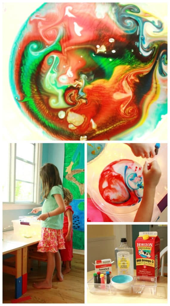 The Awesome Rainbow Milk Science Experiment for Kids