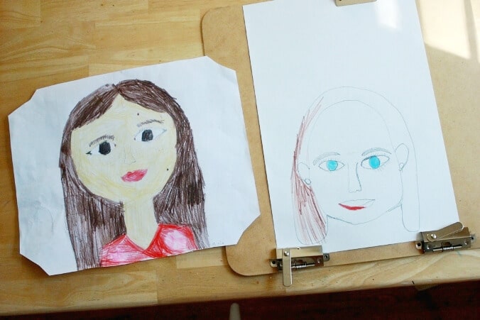 Drawing Faces for Kids - Maia's portraits