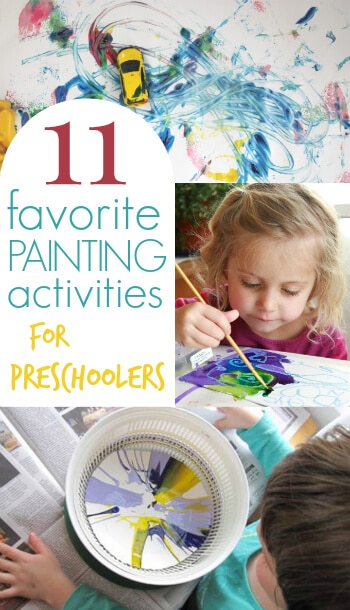 Painting Activities for Preschoolers :: 11 Favorites