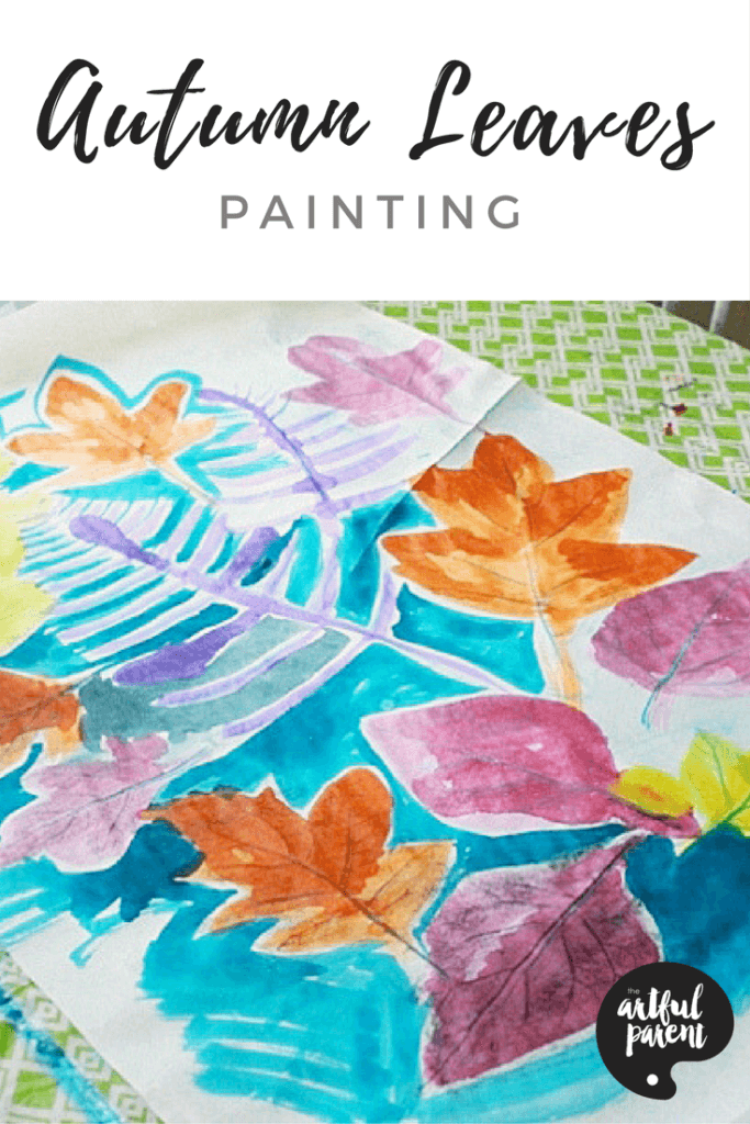 Autumn Leaves Painting - A Fun Fall Art Activity for Kids