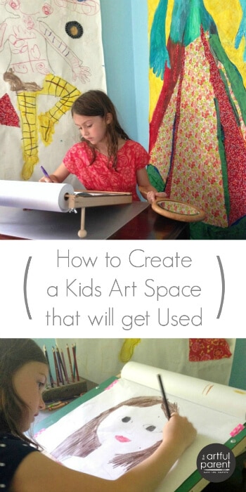 Kids Art Space :: How to Create One that Will Actually Get Used