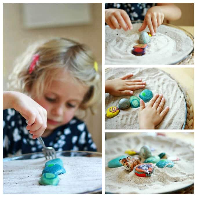 DIY Zen Garden Sand Tray - The Artful Parent