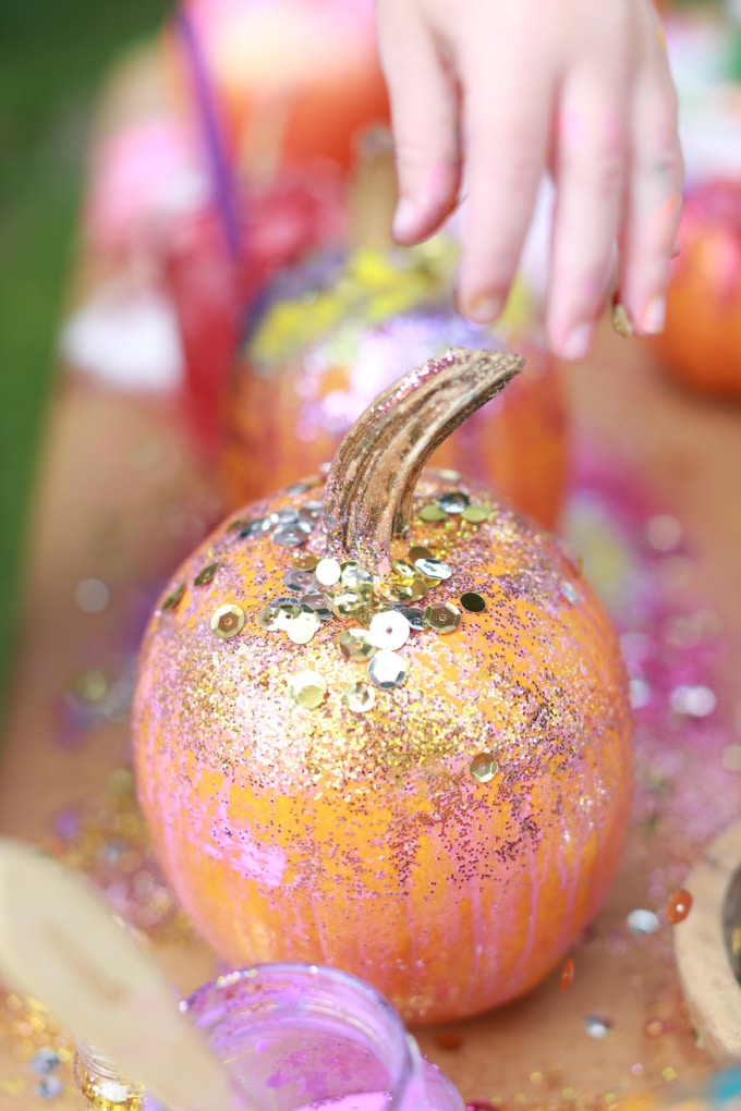sparkly gold pumpkin _ rachel withers