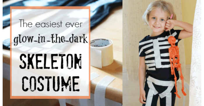 The Easiest Ever Glow in the Dark Skeleton Costume