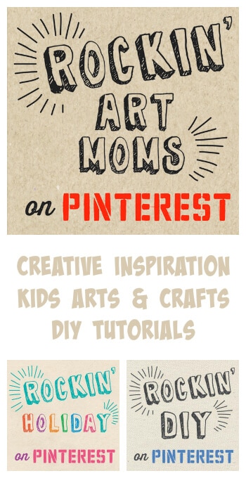 Follow The Rockin' Art Moms Boards on Pinterest for Creative Inspiration, Kids Art, and Tutorials