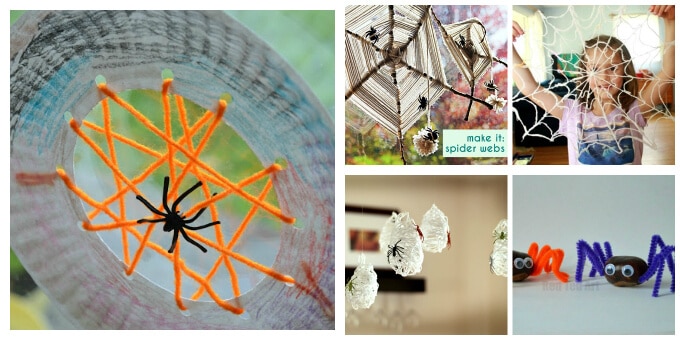Spider Web Crafts - first 5