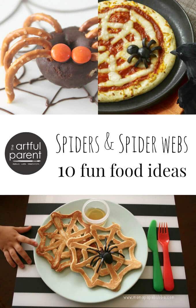 Spiders and Spider Web Foods - 10 fun foods, snacks and desserts