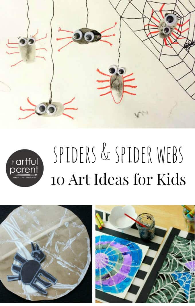 Spiders and Spiderweb Art Activities - 10 of the best ideas for kids
