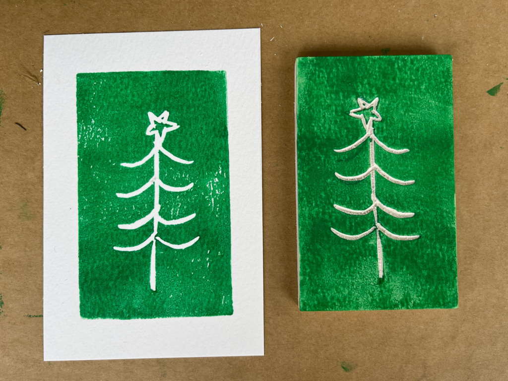 handprinted cards