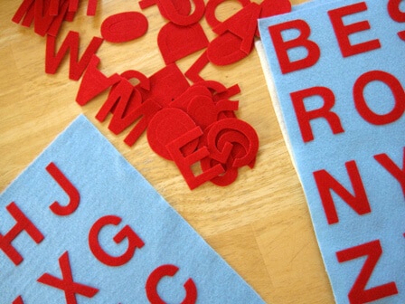 DIY Felt Alphabet Letters