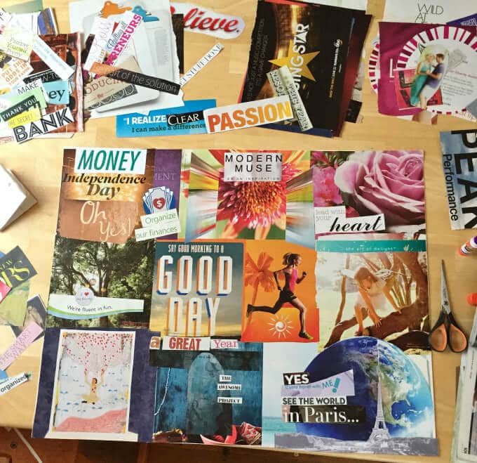 How to Make a Vision Board that Works with Magazine Collage and More