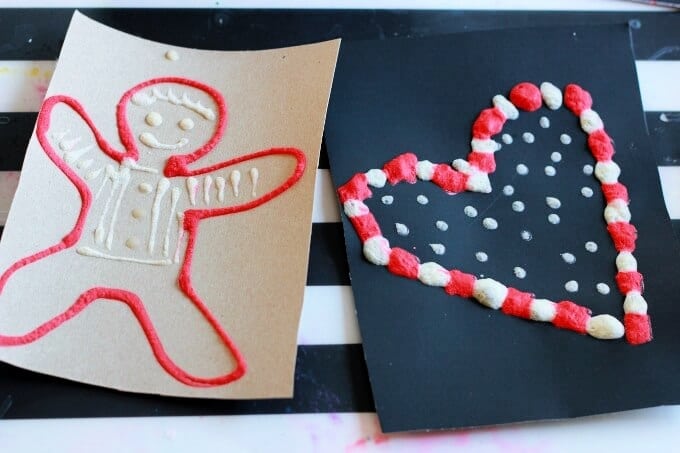 gingerbread man and heart
