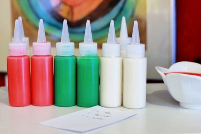puffy paint in bottles