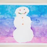 snowman glue resist featured image