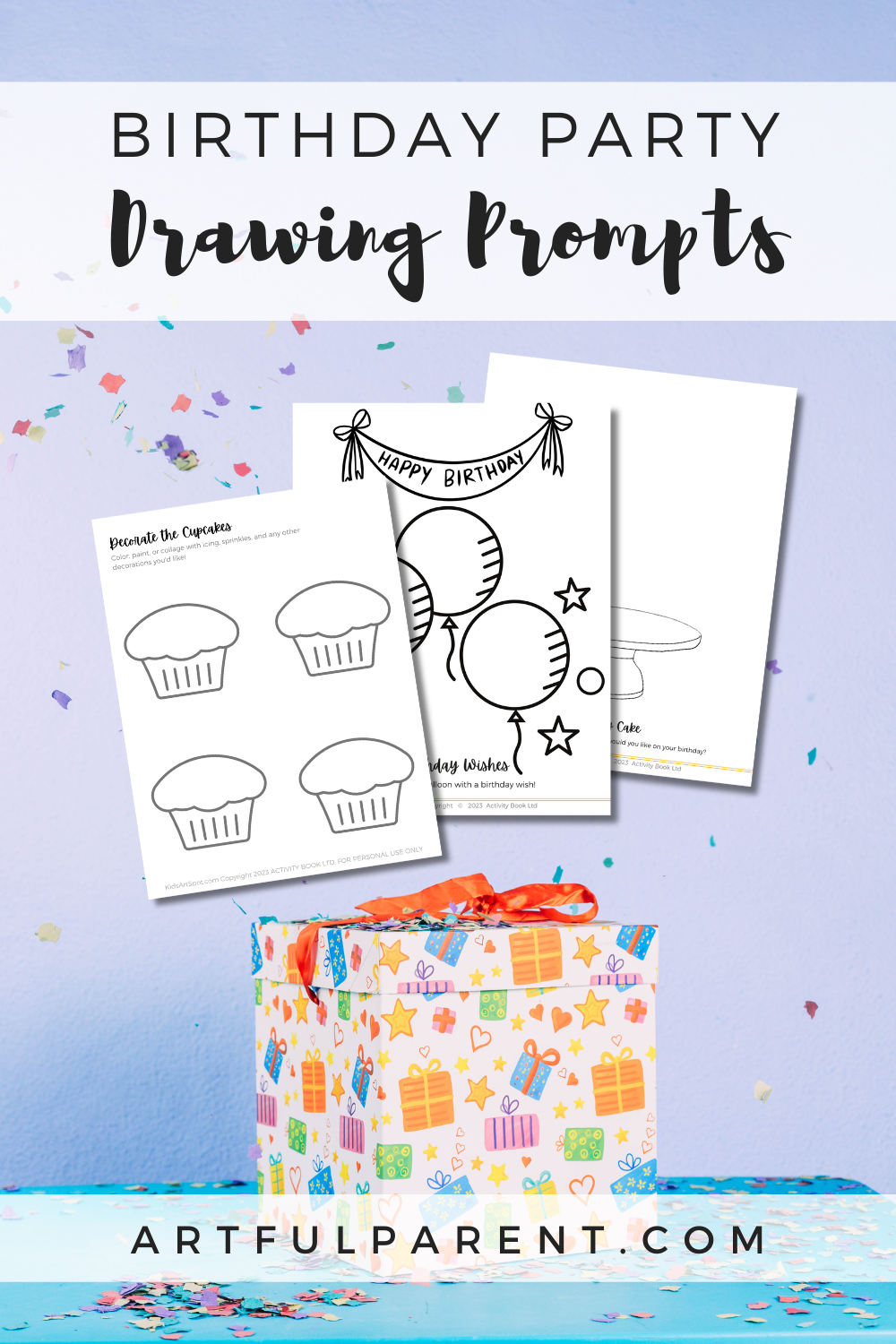 Birthday Party Printables for Kids to Decorate