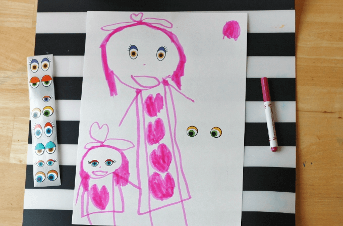 Drawing Prompts for Kids with Eye Stickers