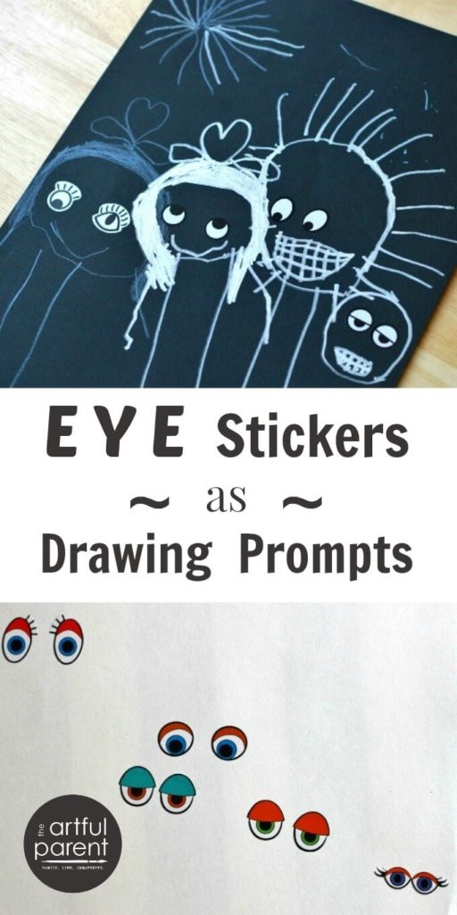 Drawing Prompts for Kids with Eye Stickers 