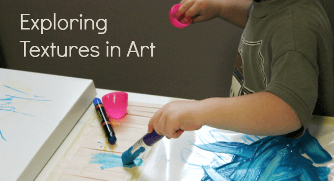 Exploring Textures as Art Surfaces with the Toddler Art Group