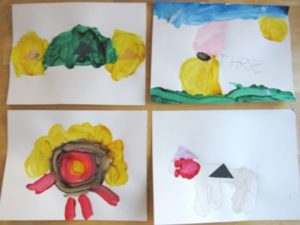 tracing shapes is an easy preschool art activity for kids
