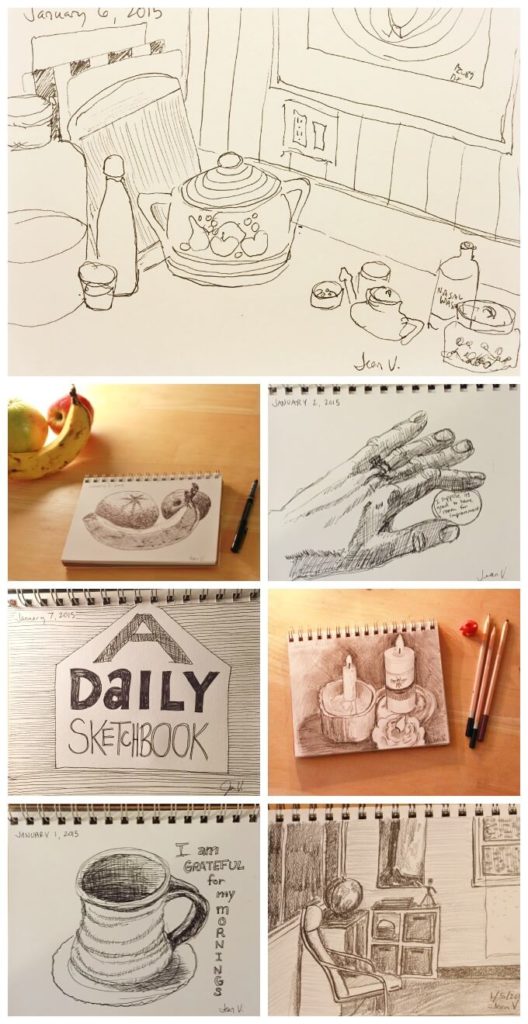 My Daily Sketchbook Project - The first week in sketches