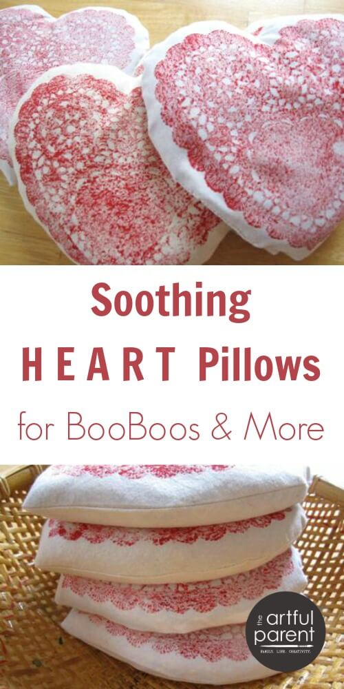 heart pillows for valentines day