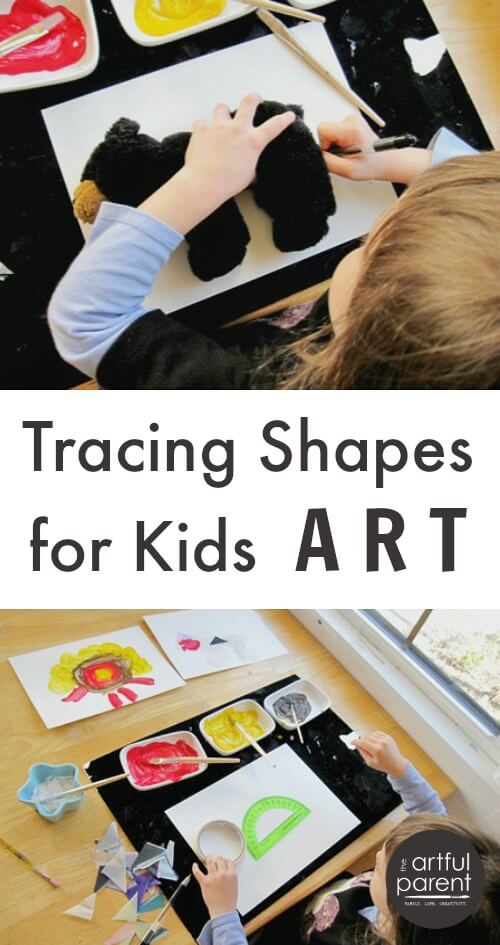 Tracing Shapes for Kids Art