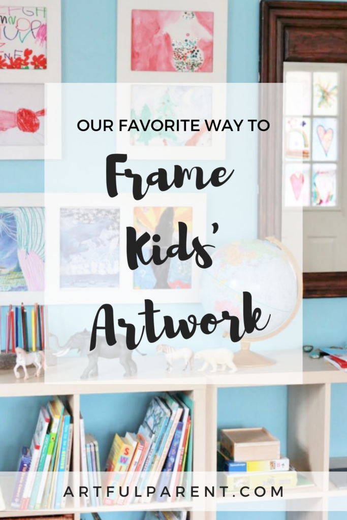 kids artwork frames pin