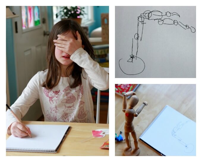 Blind Contour Drawings with Kids
